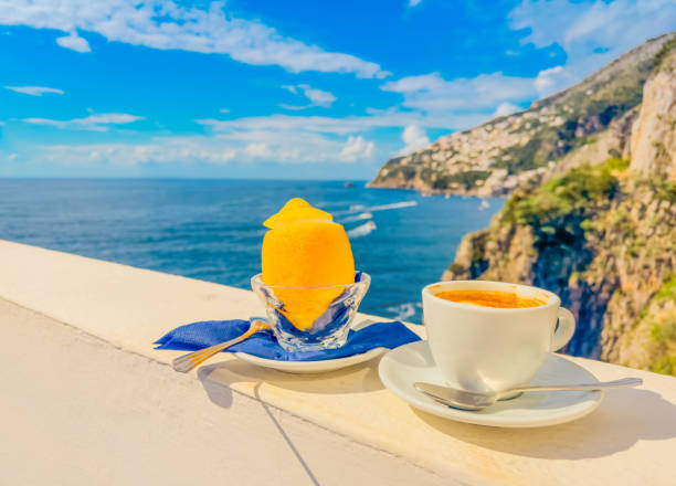 istock coffee with amalfitan lemon ice cream 2204401947