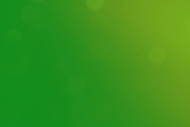 Green color gradient background with blurred bokeh lights, evoking calmness and nature.