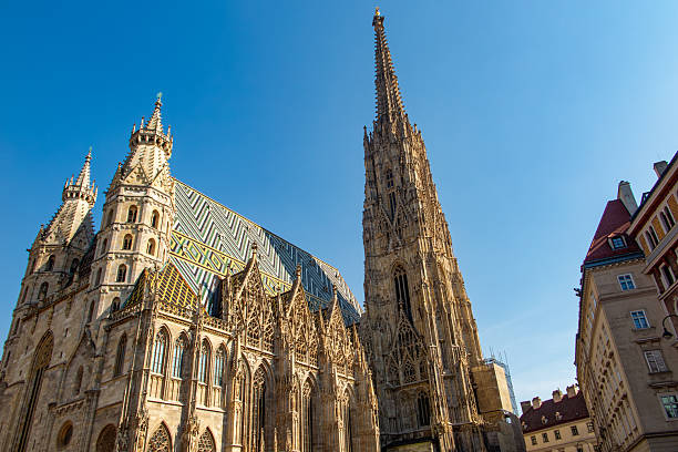 View of Stephansdom cathedral in Wien