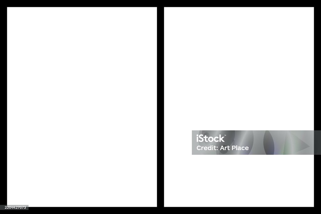 Basic Twocolumn Split Layout Stock Illustration - Download Image Now ...