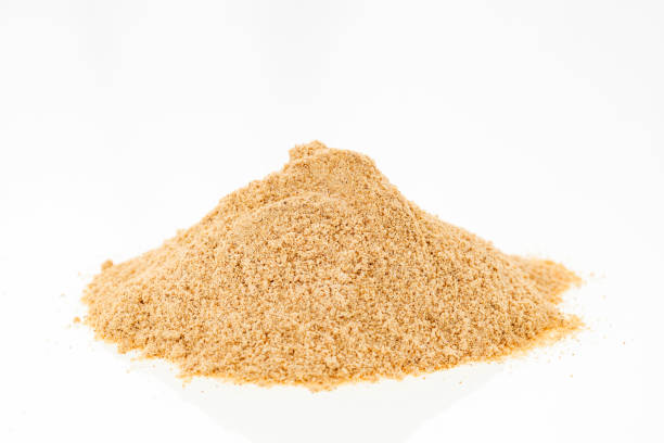 istock Lepidium meyenii - Heap of dried Peruvian maca powder. 2204435955