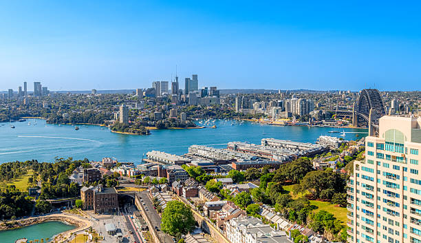 istock Sydney Harbour Bridge, Luna Park and North Sydney panoramic view 2204438321