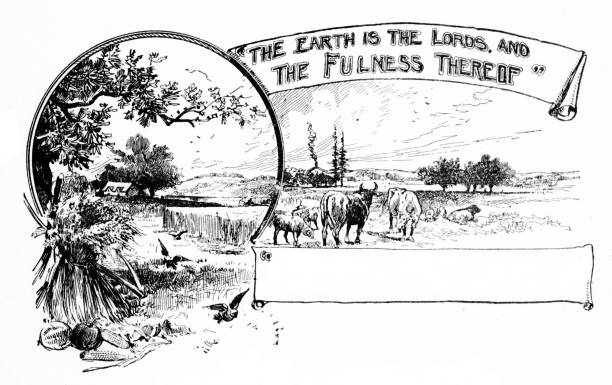 Hay stack, fall fruit, cattle. Old Testament Scripture: 
