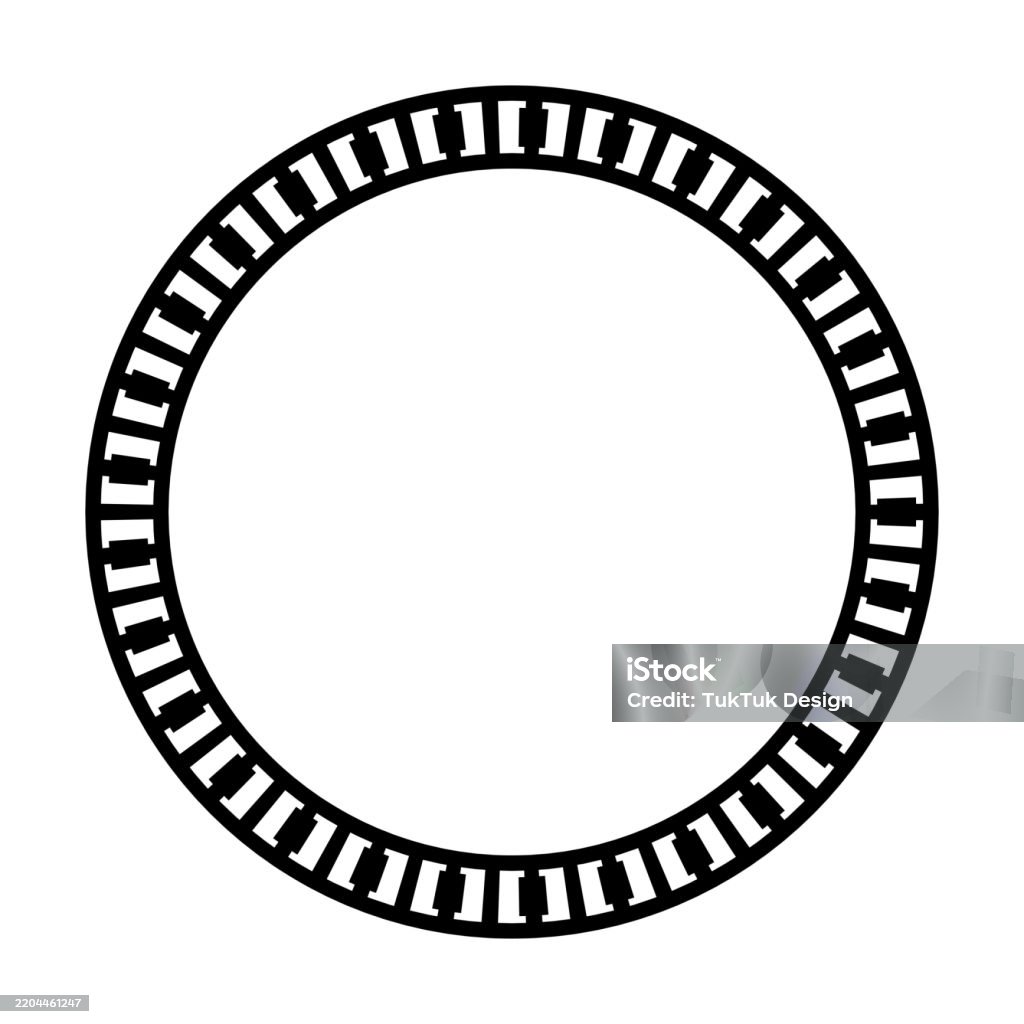Circle Rounded S Circle Border Frame Rounded Design Vector Illustration In Minimal ...