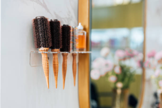Combs on the wall.