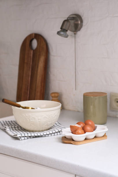 istock A charming rustic kitchen scene displaying a beautiful bowl filled with fresh ingredients. 2204470995
