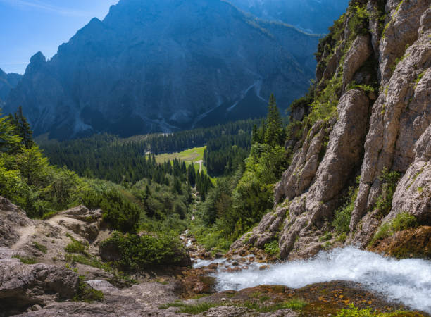 Spring of River Nadiza in Julian Alps - Triglav national park, Slovenia