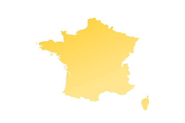 istock Map of France, sign silhouette. World Map Globe. Vector Illustration isolated on white background. Europe continent 2204474933