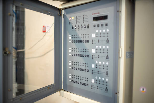 istock Control Panel with Switches and Monitors for Industrial Equipment 2204476673