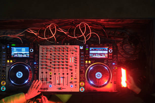 istock Overhead View of DJ Mixing a Live Set 2204479295