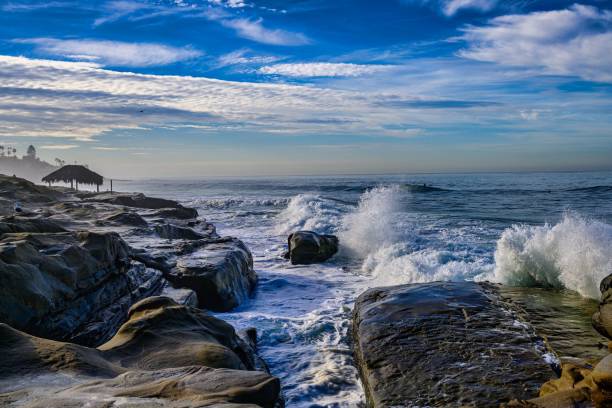 istock Coastal waves and vibrant sky in La Jolla. 2204485558