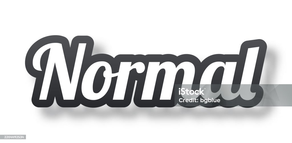 Normal 3d Text With Shadow On White Background Stock Illustration ...