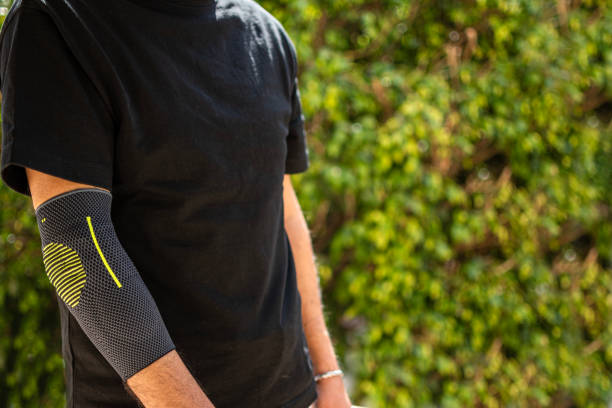 istock Bandage on elbow. First aid and medicine concept 2204497095