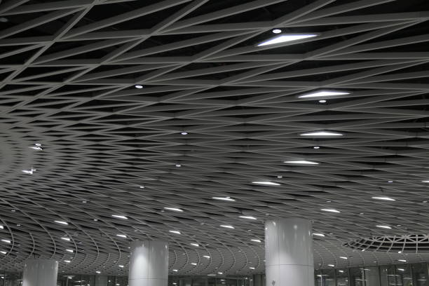 istock A large room with a ceiling that is covered in lights 2204501473