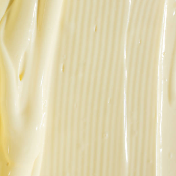istock Creamy Mayonnaise Texture Abstract Culinary Background 2204509360