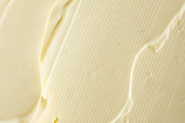 istock Creamy Mayonnaise Texture Abstract Culinary Background 2204509370