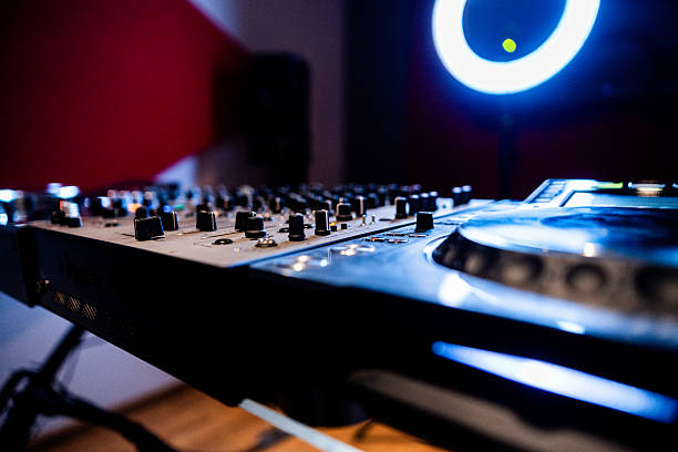 istock Close-up of a sound mixer at studio 2204511143