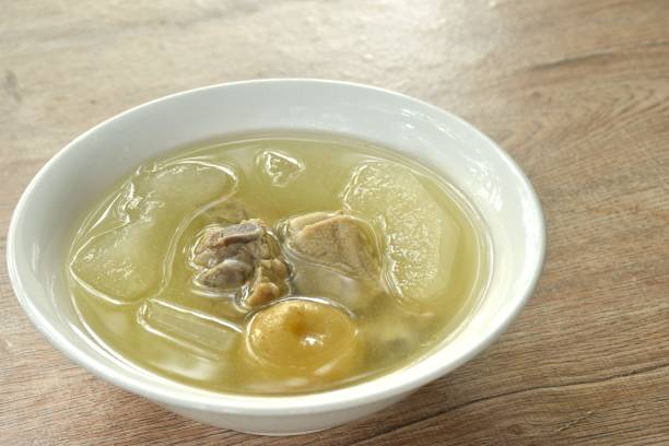 istock boiled winter melon pork bone with pickled lemon in clear soup 2204512274