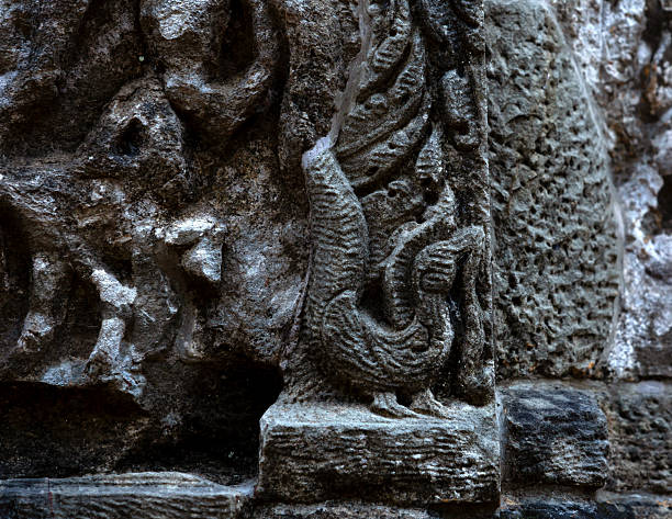 istock tiny decorative bird in the corner of the sculptural ensemble 2204514889