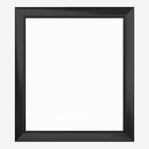 istock Realistic 3D blank plastic or wood frame photo mockup. Empty wall photo framing template isolated. Mockup for presentation painting, poster, wall art, photographs or frameworks exposition template. 2204521018