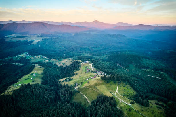 istock Aerial view of mountain hills 2204529285