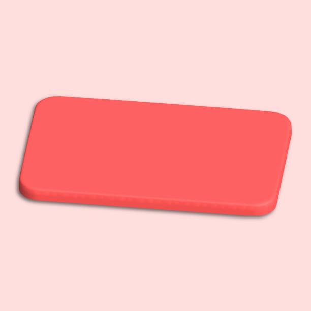 istock 3D round floor background in pink color. Abstract in minimalist design Vector 2204532221