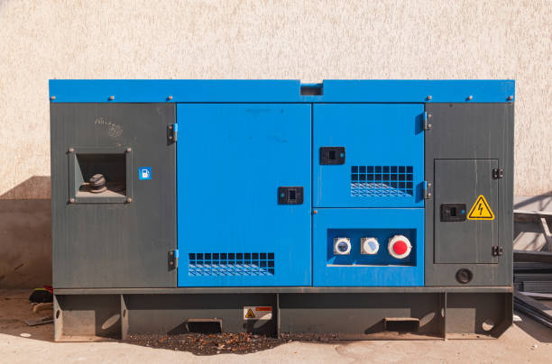 istock External high power diesel electric generator. 2204536819