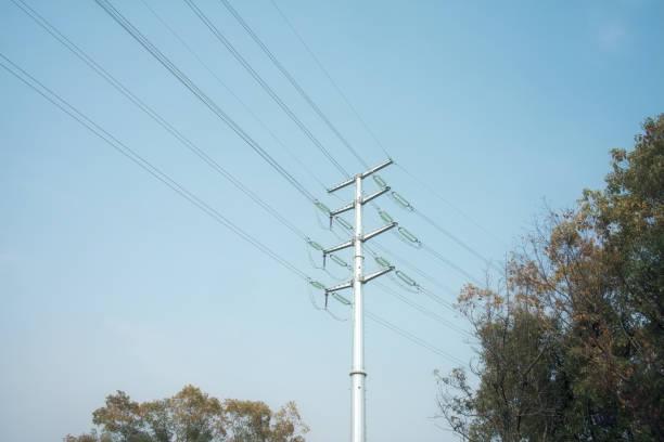 Power Pole and Electricity Wires