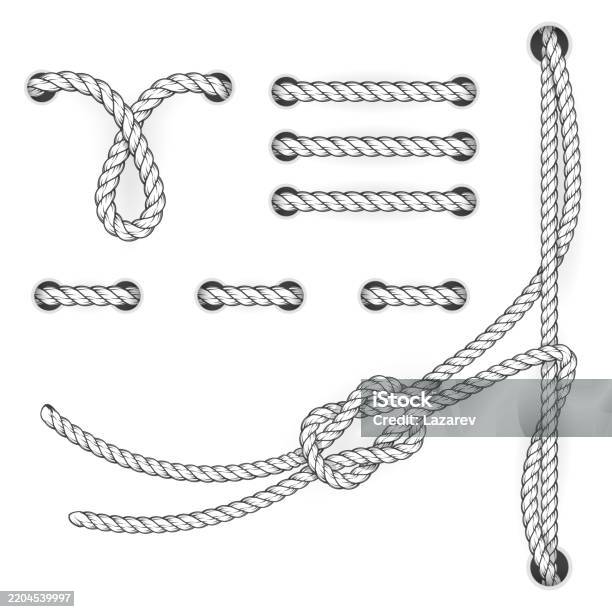 Attested Document Rope Stitchs And Loops File Filing Suturing Stock ...
