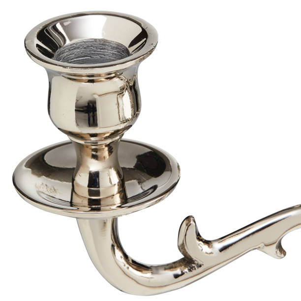 istock aluminum candle stand cut out isolated white background with clipping path 2204542368
