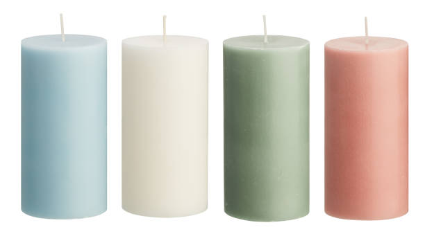 istock Large candle set cut out isolated white background with clipping path 2204542391