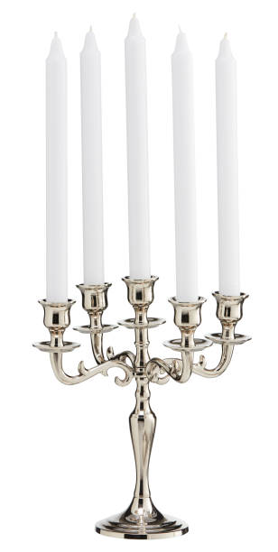 istock white chandelier candle holder cut out isolated white background with clipping path 2204542392