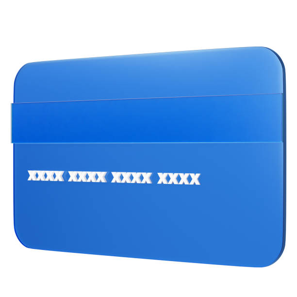 istock Blue Credit Card Illustration 2204542475