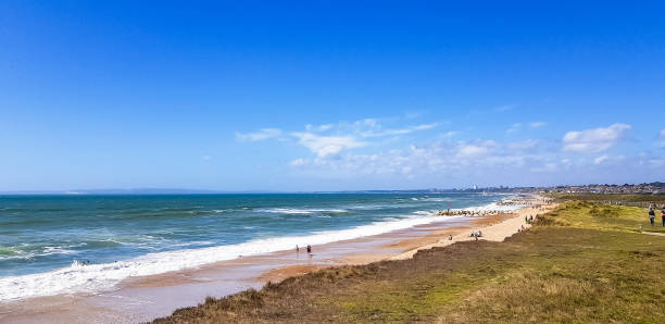 Lovely English summer day Southern England coastline English Channel Europe
