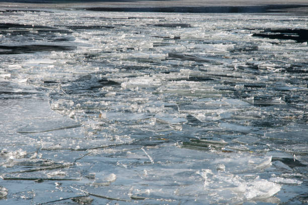 istock ice on the frozen river 2204543087