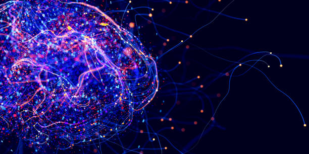 istock Neural network digital brain. Artificial intelligence concept. Futuristic cybernetic technology. Quantum AI structure. 3d render illustration 2204546402