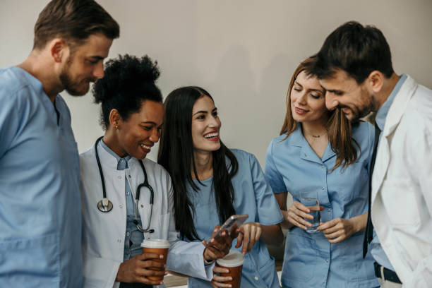 istock Casual moments in hospital 2204550401