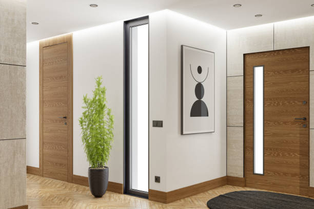 istock Luxurious Modern Apartment House Entrance Hall with Elegant Design 2204552554