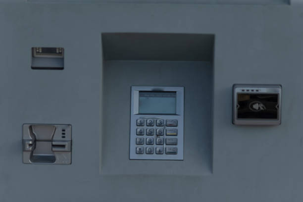 istock A calculator is currently positioned on a wall right next to a keypad 2204556555