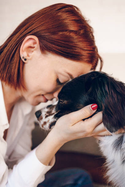 istock Woman love her dog 2204556831