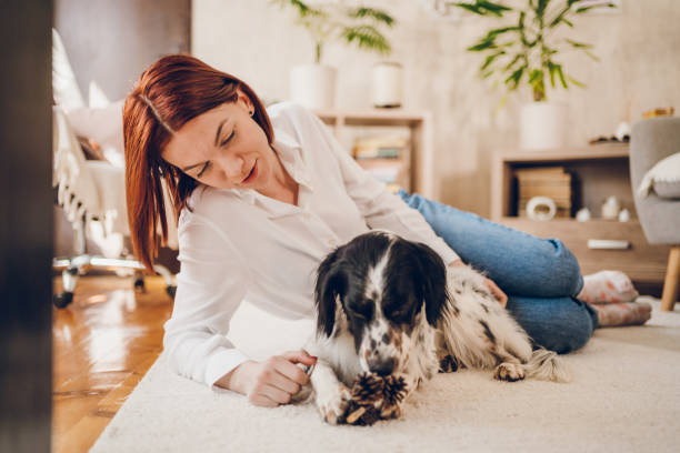 istock Woman love her dog 2204558495