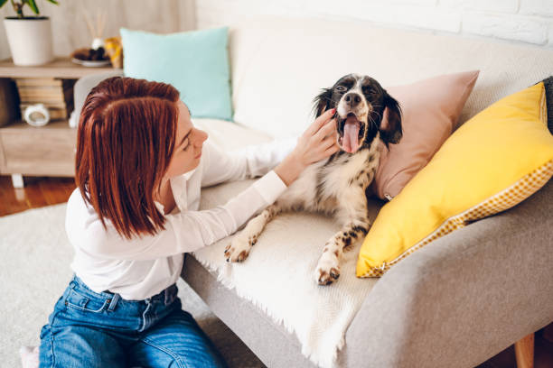 istock Woman love her dog 2204558592