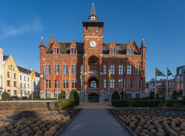 Knokke-Heist, Belgium, 07.03.2025, Town hall of Knokke Heist