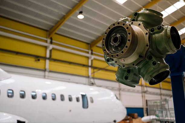 machine is a propeller and is attached to the airplane