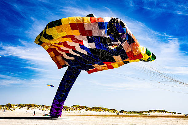 colorful kite flying in the wind