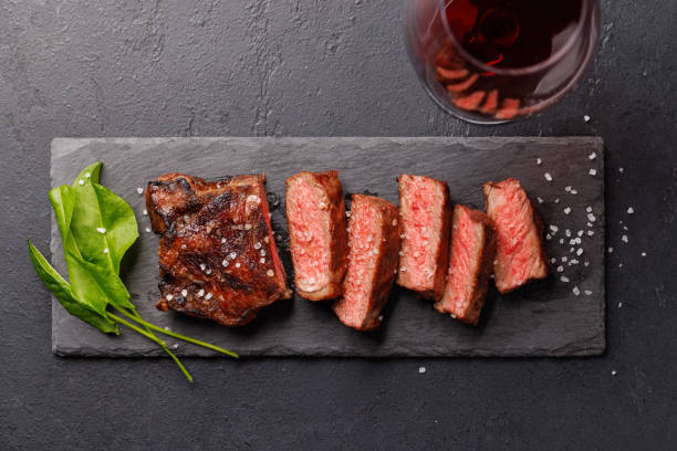 istock A perfectly cooked sliced striploin steak with a juicy, tender texture 2204565455