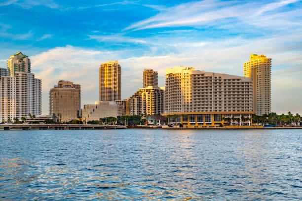 istock Downtown and real estate developments at Brickell key, Miami, Florida, USA 2204565590
