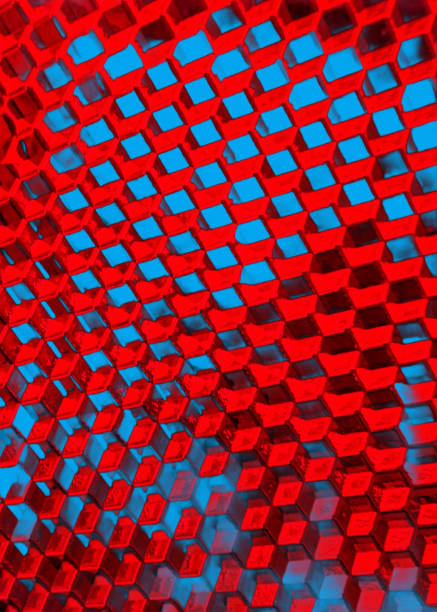 beautiful colorful background created from a cars rear lamp