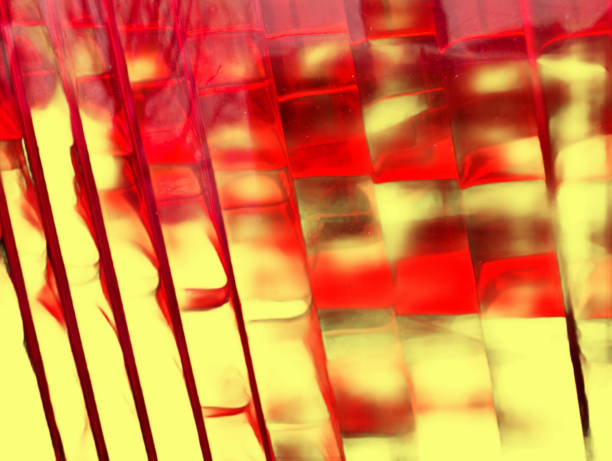beautiful colorful background created from a cars rear lamp
