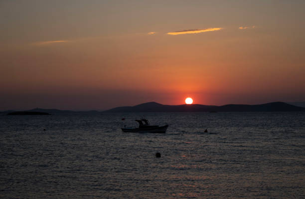 istock Golden Sunset over the sea 2204568044